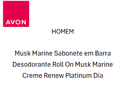 Kit Casal por SEAcef - Avon para Homem e Mulher